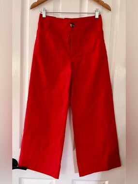 NWT Maeve The Colette Cropped Wide-Leg Pants